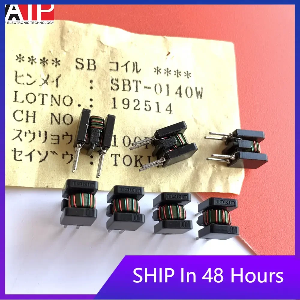 10PCS SBT-0140W Mini plug-in 4 foot 40UH 0.5A common mode choke inductor genuine Original spot inventory