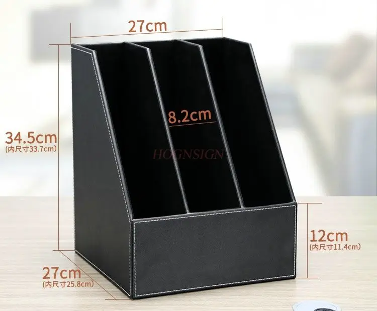 1pcs Fashionable three row desktop file frame, stand, folder, data storage frame, office supplies