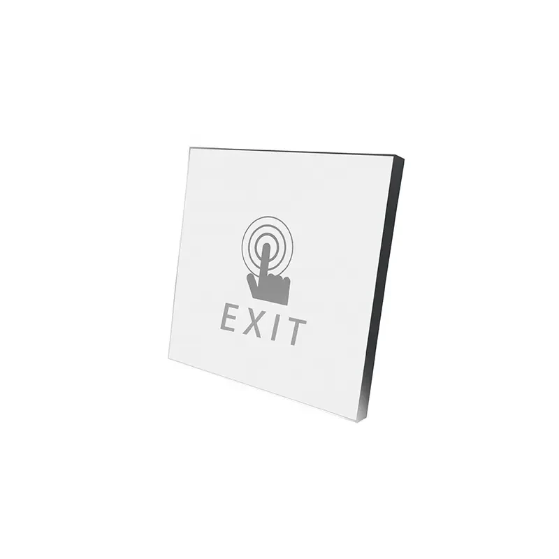 

5pcs Smart Door Touch Exit Button 12V-24V Acrylic Panel COM/NO/NC/Output Double LED Indicator