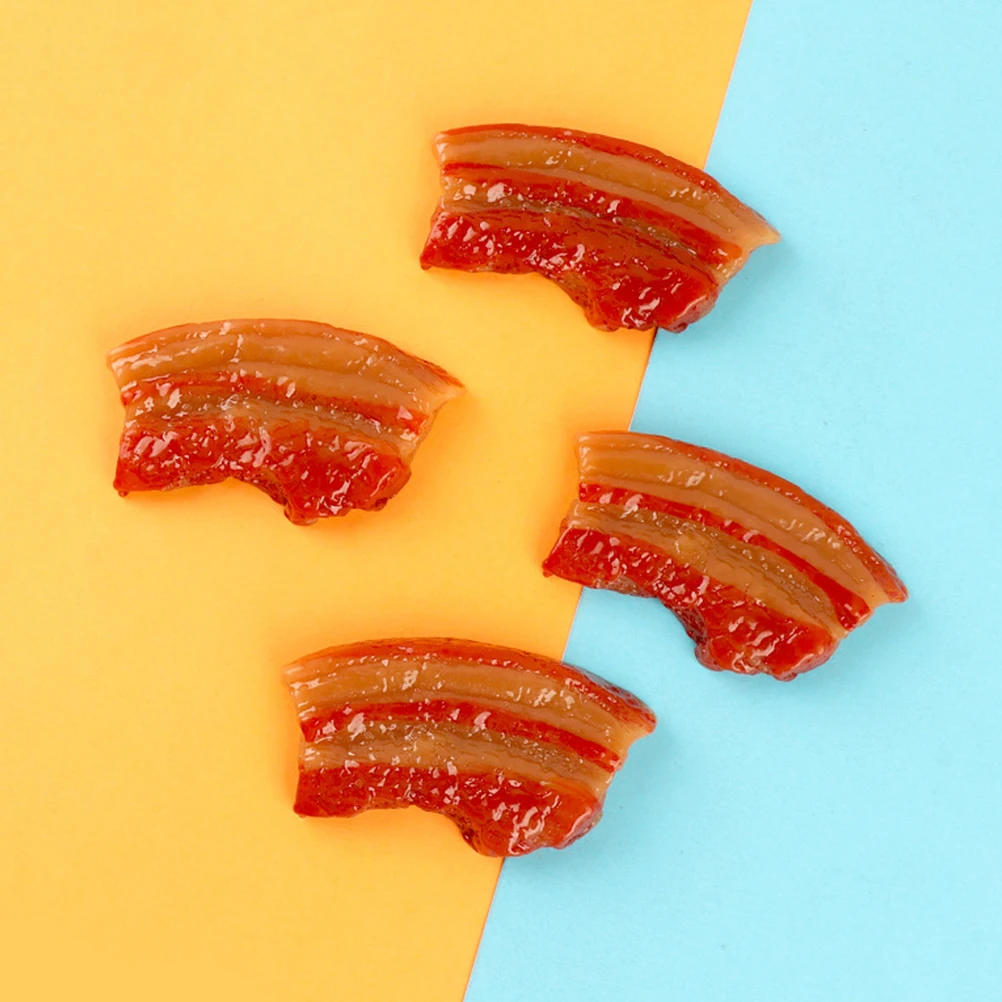 Simulation de viande de porc réaliste, 10 pièces, décoration de cuisine réaliste pour Restaurant, fête, accessoires de photographie éducatifs