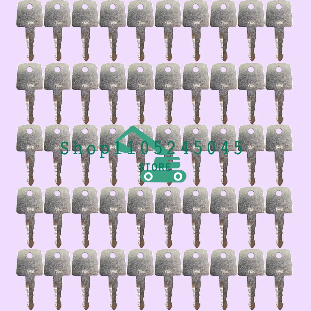 50pcs New 974 Sakai Roller Ignition Keys Heavy Equipment Asphalt Roller Key High Quality