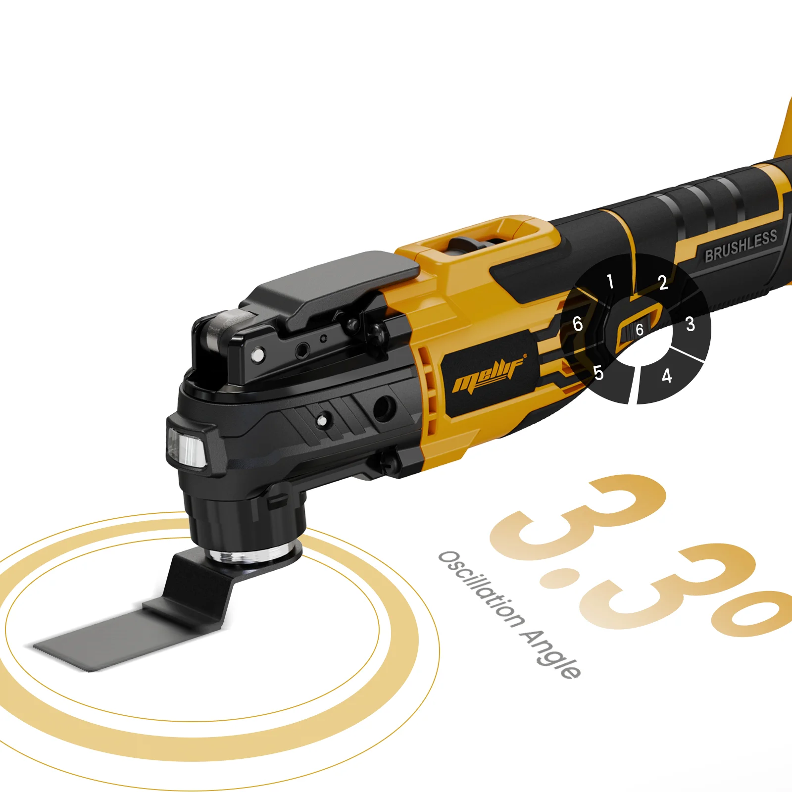 Cordless Oscillating Multi-Tool Compatible with Dewalt 20V Max Battery, Brushless Oscillating Saw(battery not included)