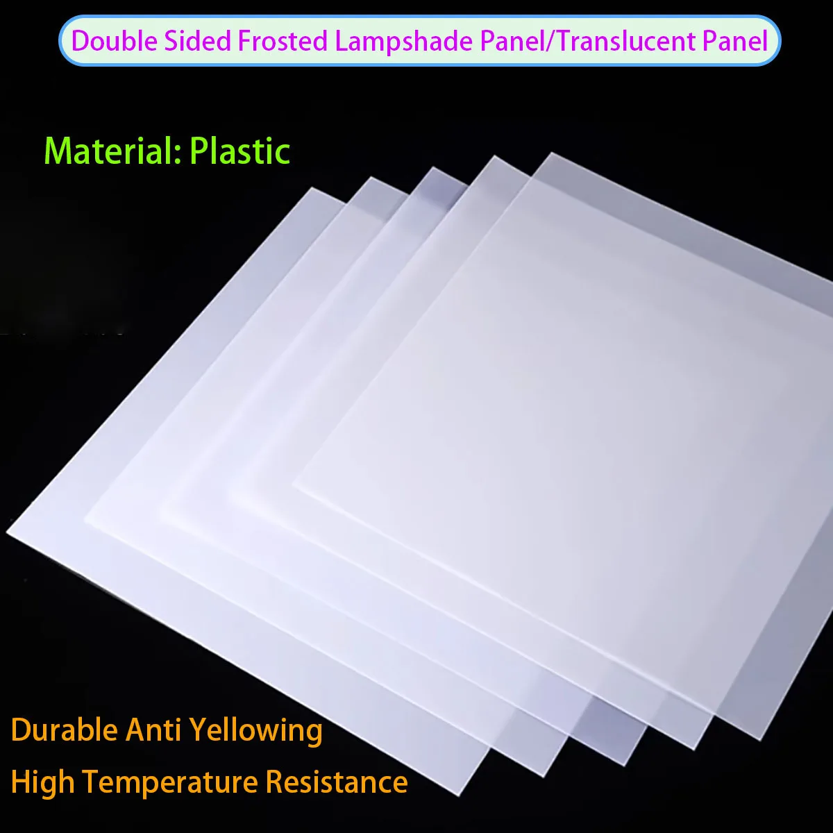 

Matte semi transparent PP plastic board