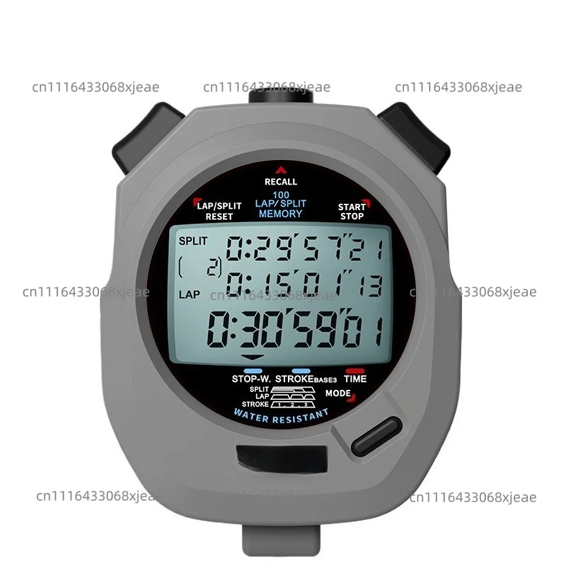 DT495B Stopwatch, 3 Rows 100 Memory, Competition Special, Waterproof, for Coaches & Referees