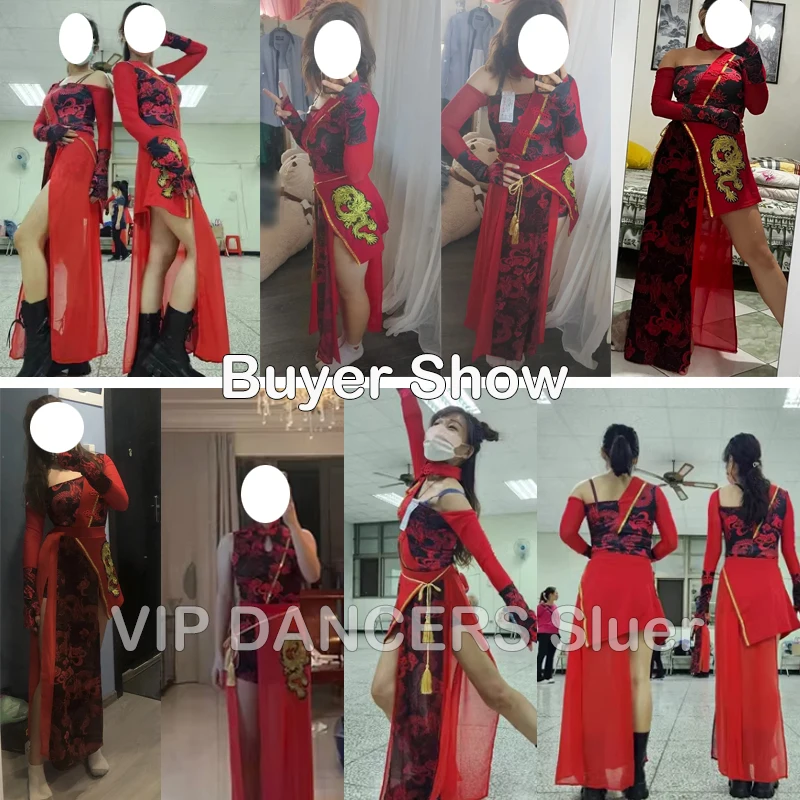 Chinese Style Women'S Jazz Performance Clothes Red Festival Outfits Hip Hop Clothes For Adults Gogo Dance Stage Costumes DQS6259 - AliExpress 200000532 Chinese Style Women'S Jazz Performance Clothes Red Festival Outfits Hip Hop Clothes For Adults Gogo Dance Stage Costumes DQS6259 - AliExpress 200000532