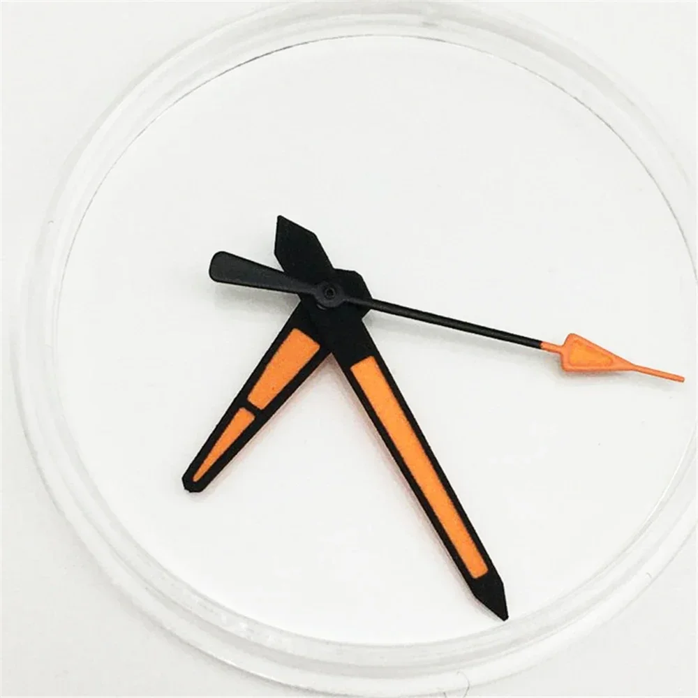 On sale Orange Watch Pointers Repair Replacement Yellow/Green Luminous for Fashionable Mechanical Wristwatch NH35/NH36 Movement