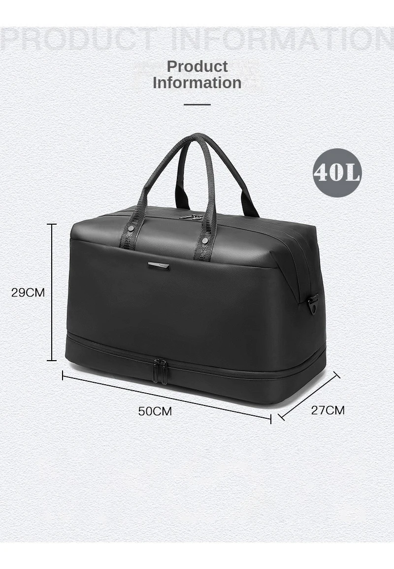 Outdoor Travel Bag Independent Shoe Compartment Fitness Bag Portable Outdoor Large Capacity Luggage Bag