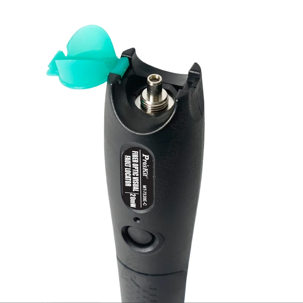 Pro'skit MT-7520E-C ألياف الليزر الأحمر الليزر تستر 20mW ينطبق ST / SC / FC 15 كجم المدى موقع خطأ الألياف اختبار القلم