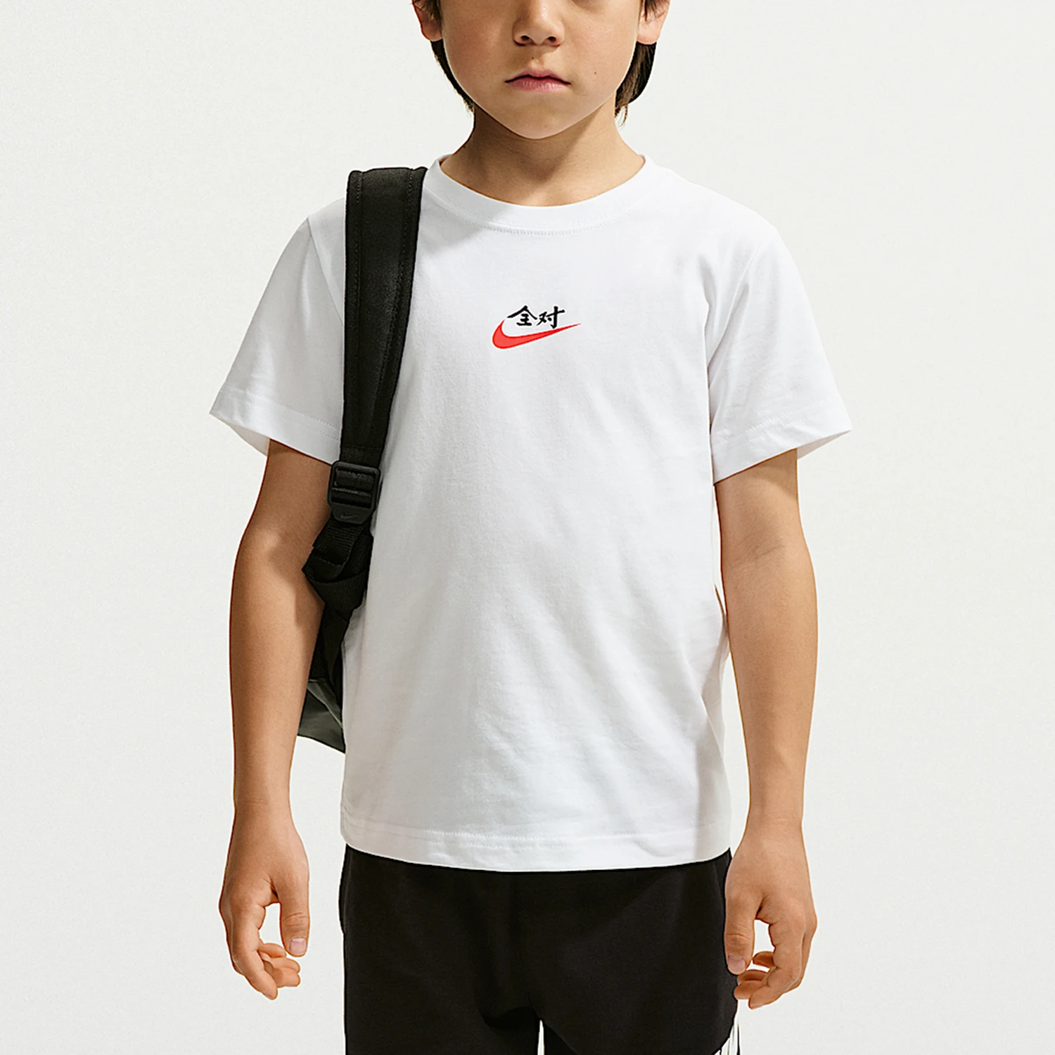 ナイキ正規品-alright-子供用フルペアフルスコアプリントカジュアルtシャツ-iz8366-100
