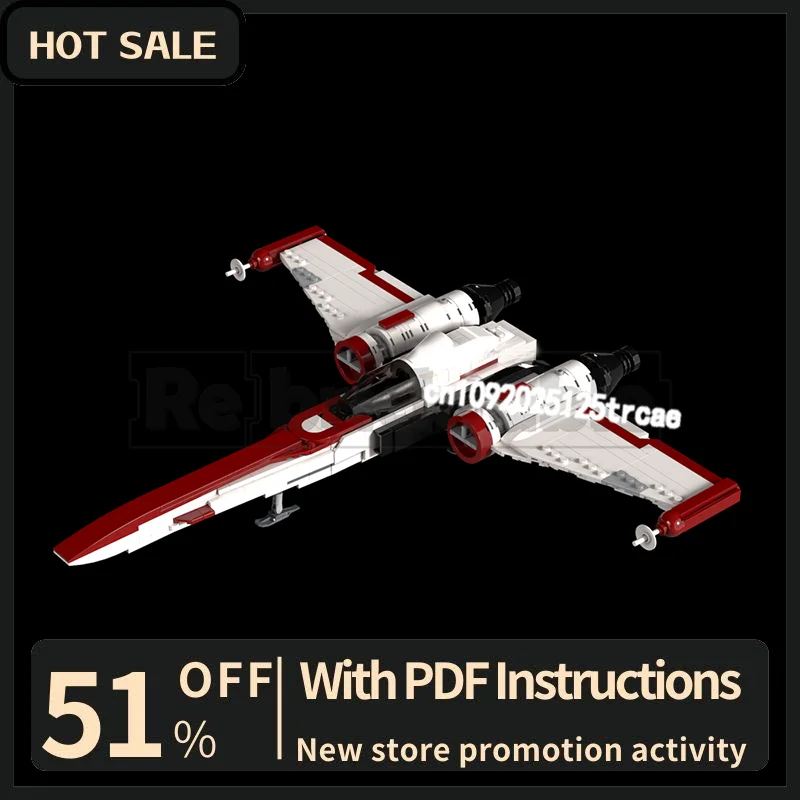 

New 531Pcs Famous Star Battle Movie Moc Z-95 Headhunter Fighter Model Creative Ideas Child Toy Birthday Gift Building Blocks