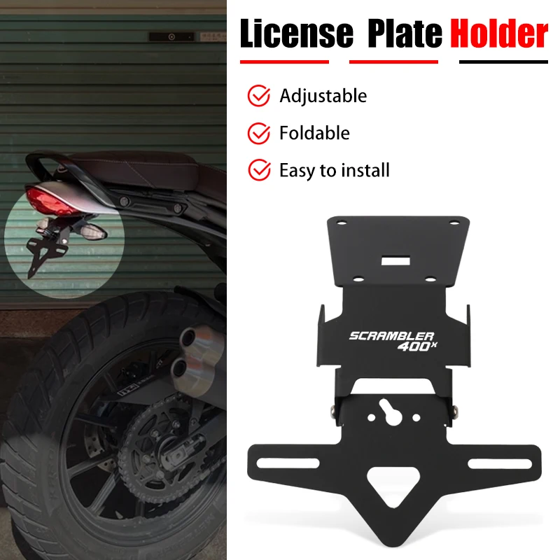 

For Scrambler 400X For Speed 400 2024 2025 Motorcycle Tail Tidy Fender Eliminator Registration License Plate Holder