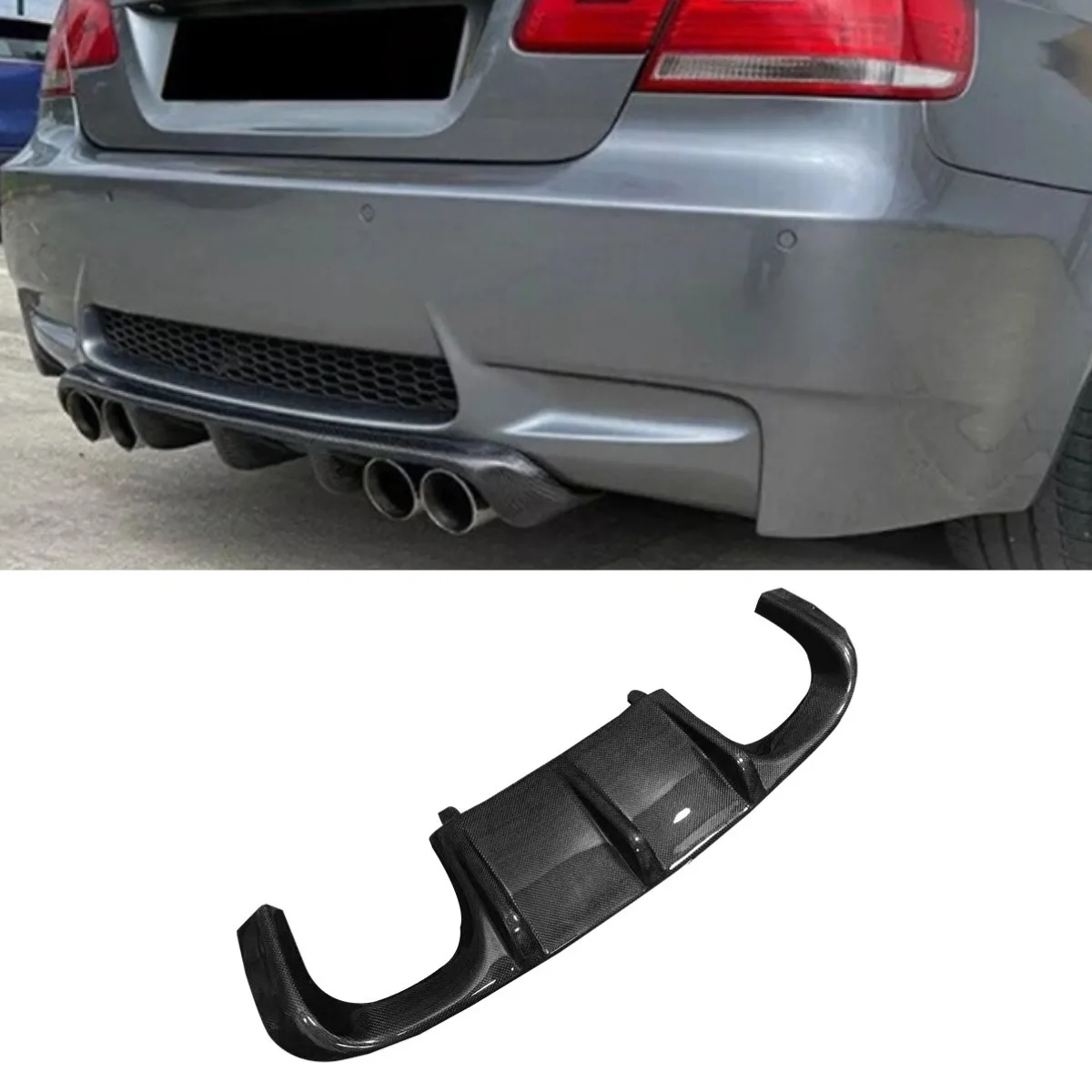 

For BMW E90 E92 E93 M3 Car Rear Bumper Spoiler Lip Diffuser Modification Part Bumper Guard Protector Cover Car Accessories