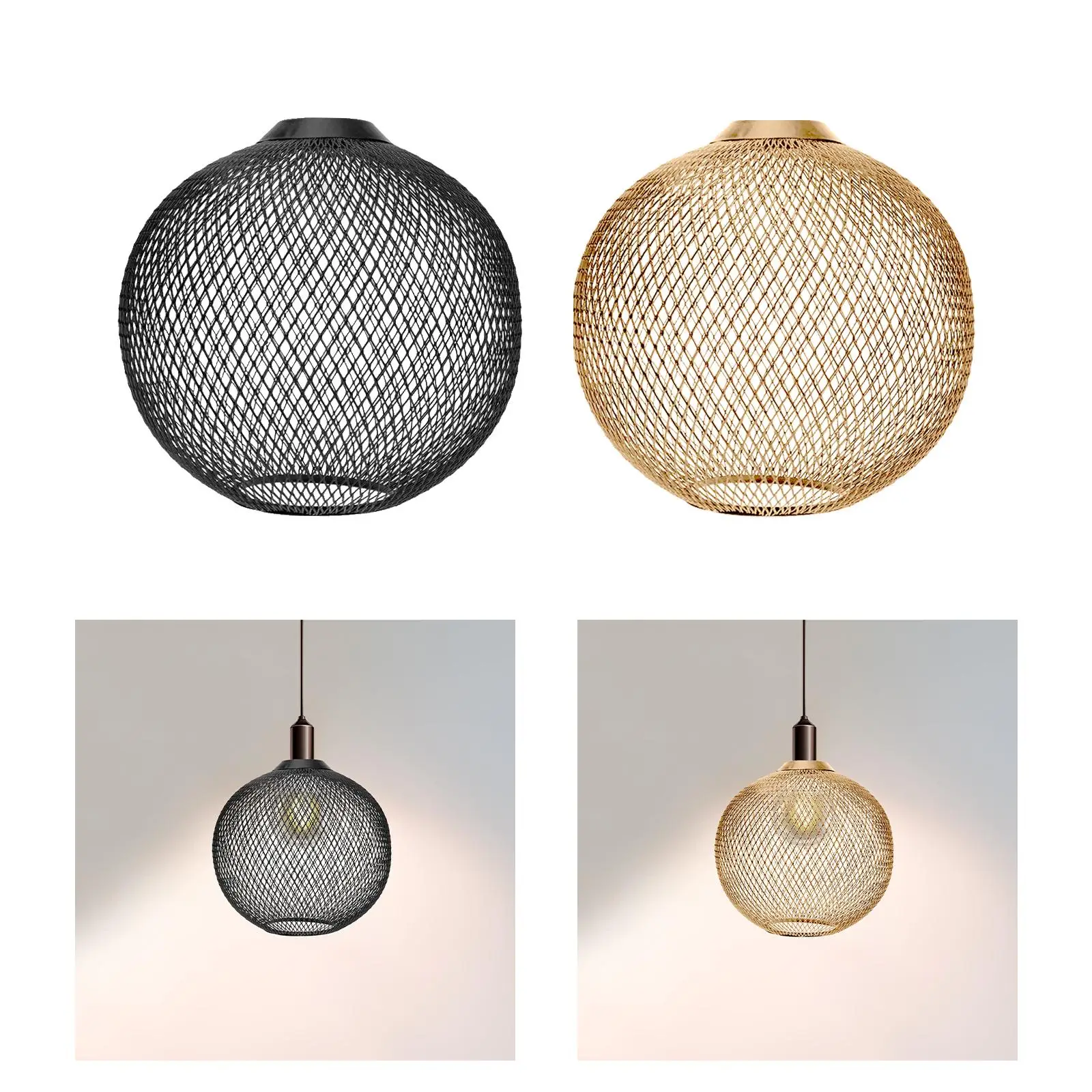 Lamp Shade Light Rattan Cover Pendant Lamp Shade Ceiling Light Hanging Light Home Decoration Art Chandelier Lampshade