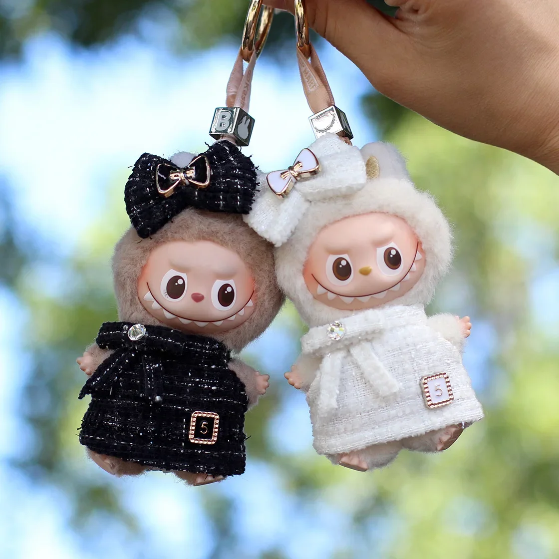 

6 стилей【4,0 одежды】Мини-кукольная одежда, аксессуары для наряда, Корея Kpop Exo для Labubu 4,0, классическое платье в сетку, комплект плащ