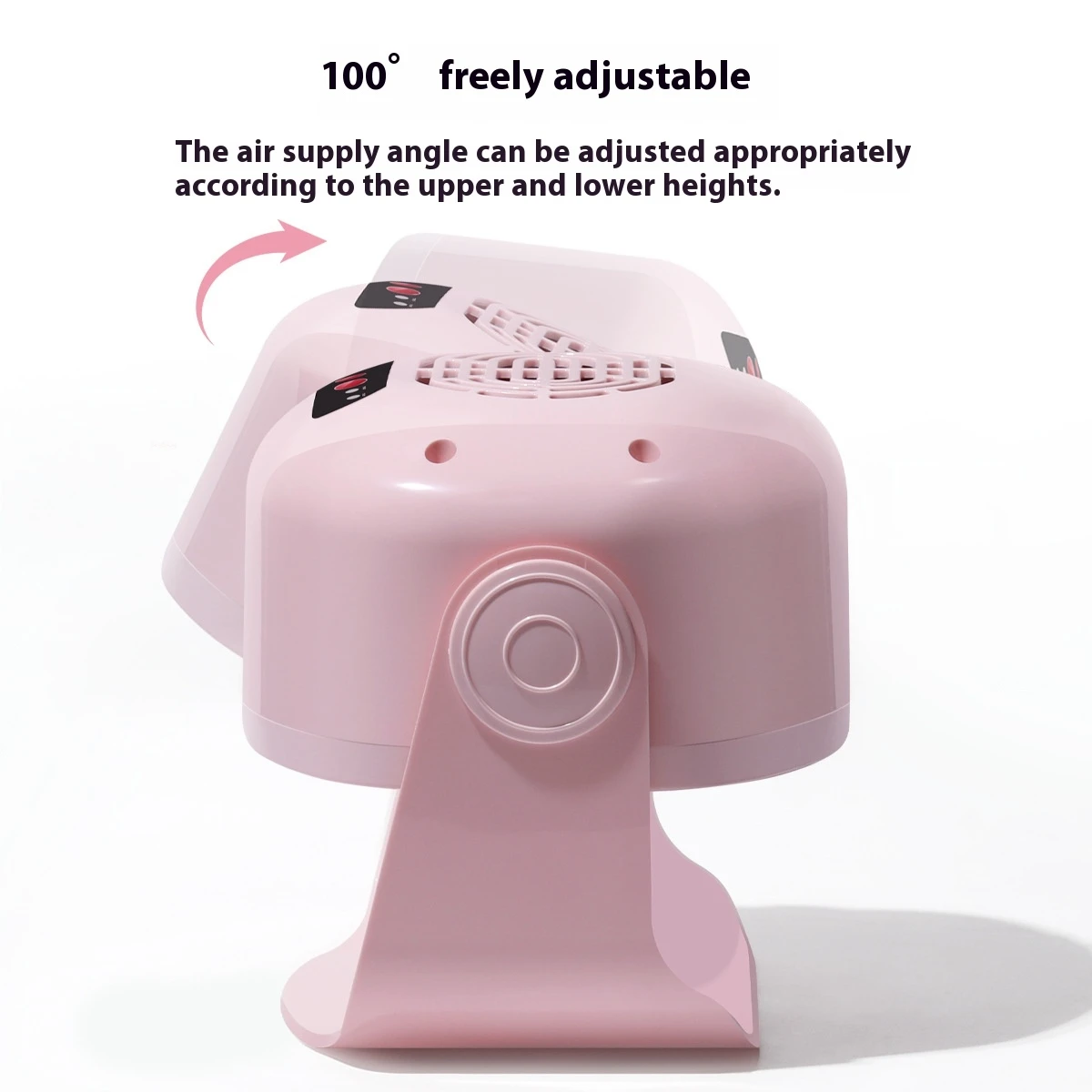 Gel Nail Polish Dryer 180° Rotating Nail Dryer Machine, Hot Cold Blower for Quick Drying Nail Art, Portable Hand Foot Nail Care