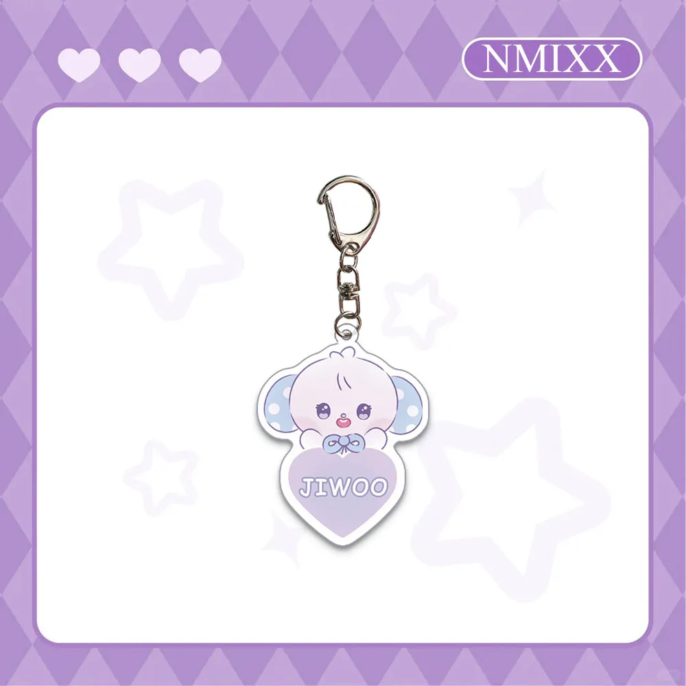 1/6 قطعة Kpop NMIXX شخصية كرتونية أكريليك كيرينغ باي هايوون سوليون جيوو اسم العلامة المفاتيح المشجعين حقيبة الظهر مفتاح الملحقات