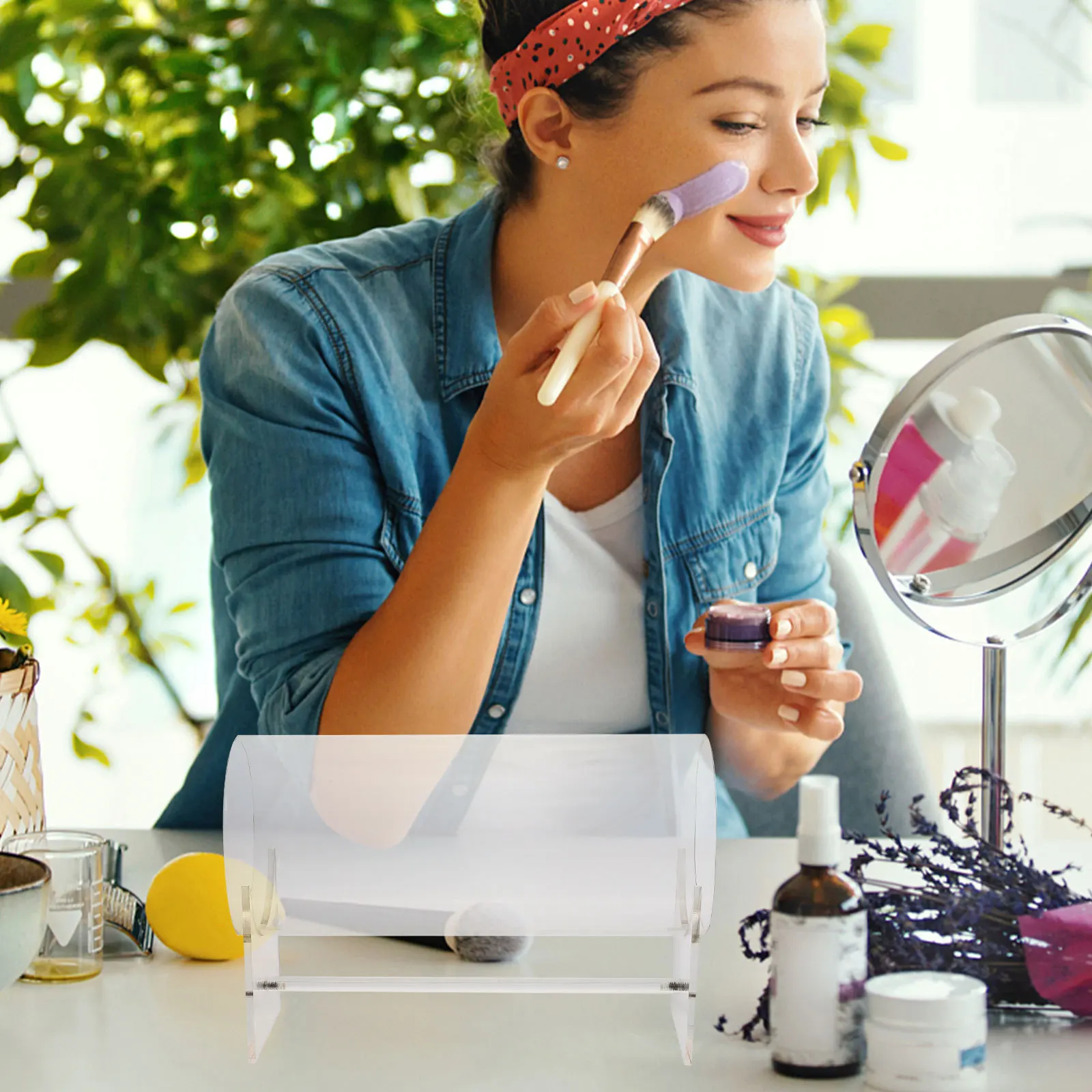 

Прозрачный держатель для резинок для волос, акриловая подставка для повязки на голову, стойка для демонстрации ленты для волос, настольный органайзер, стойка для повязки на голову