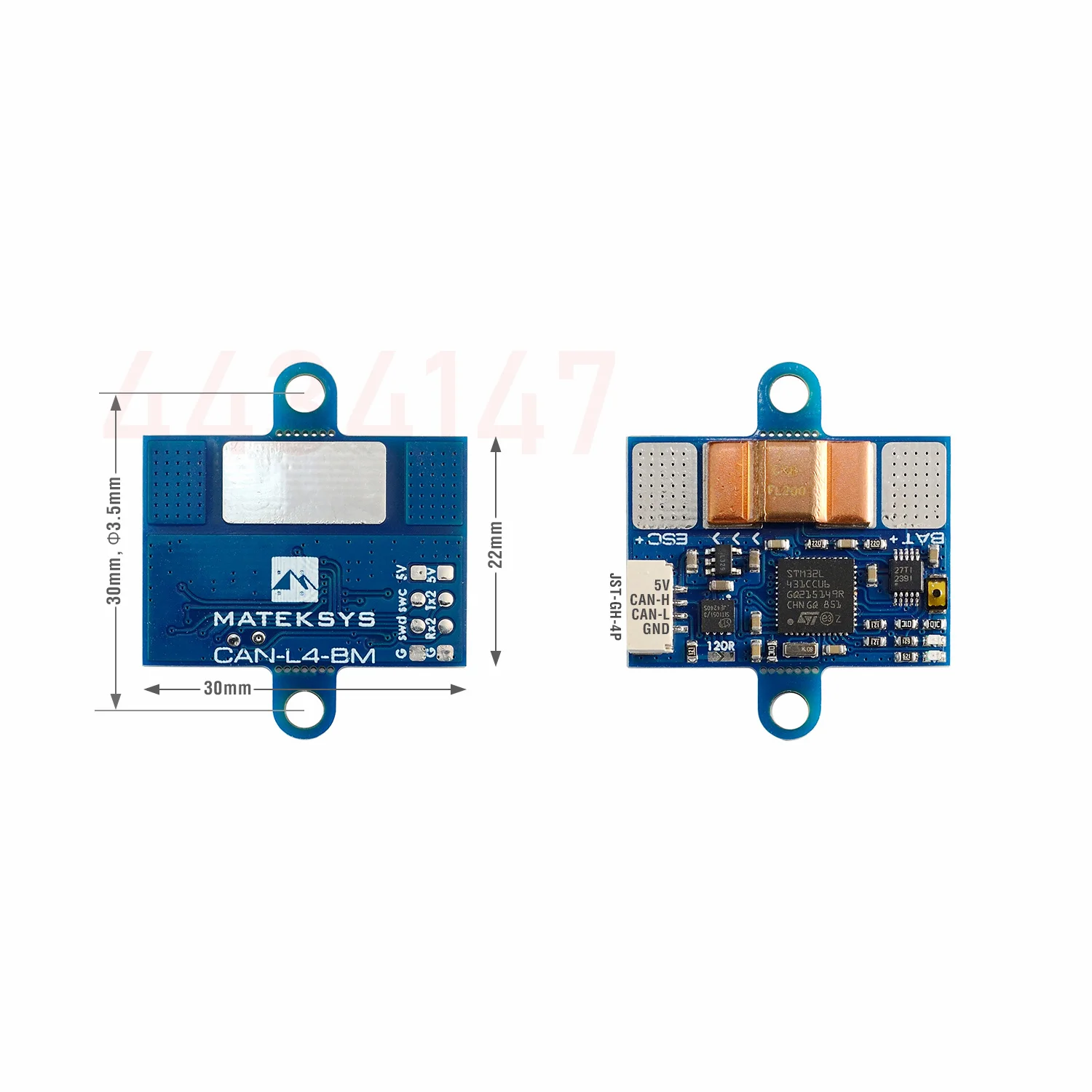 MATEK CAN-L4-BM Digital Power Monitor AP_Periph CAN  TI INA239 DroneCAN 30*22mm ArudPilot for Flight Controller RC Airplane