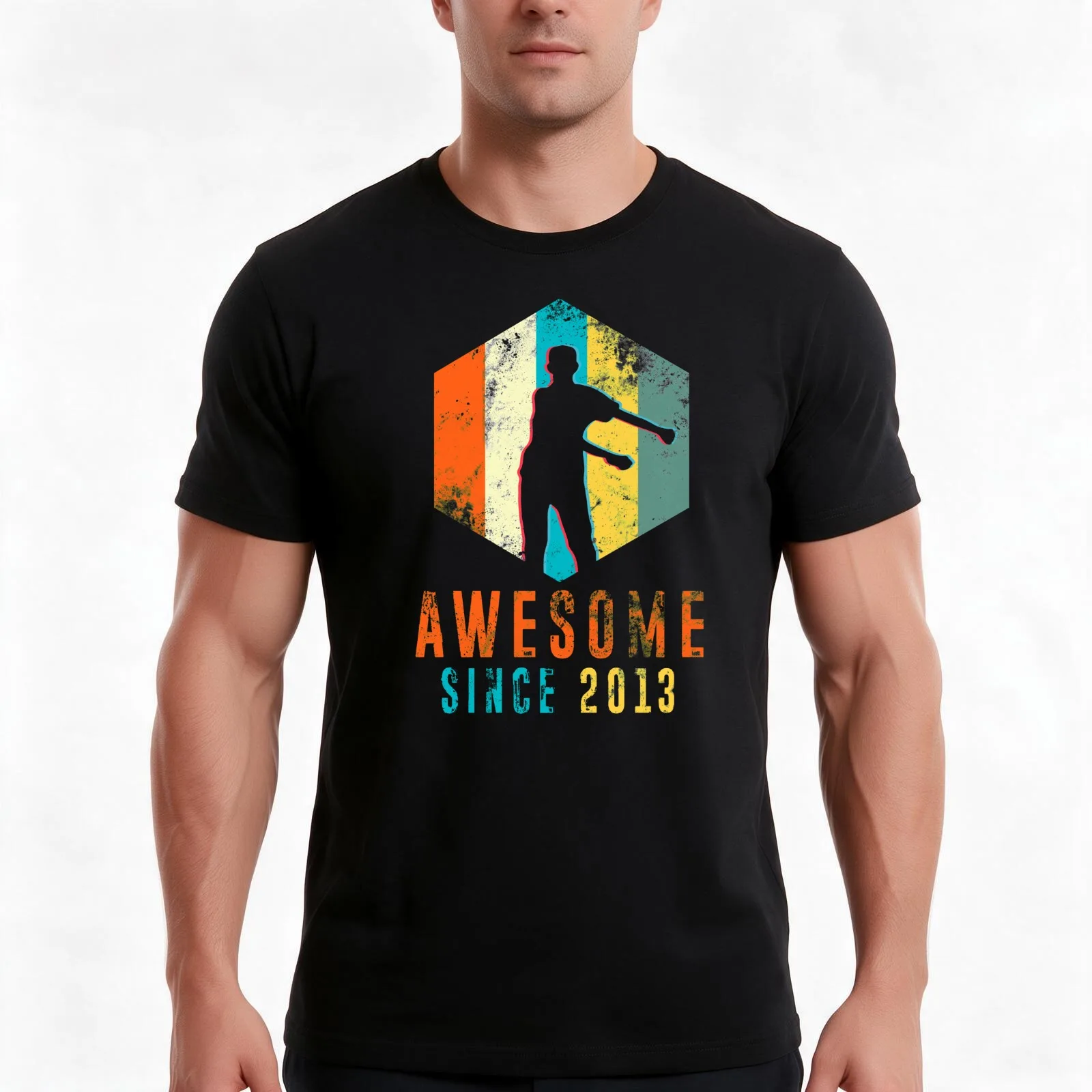 Awesome Since 2013 Vintage 2013 - Floss Dance 9th Birthday T-Shirt, Summer Casual Cotton Tee, Oversized Streetwear Tops