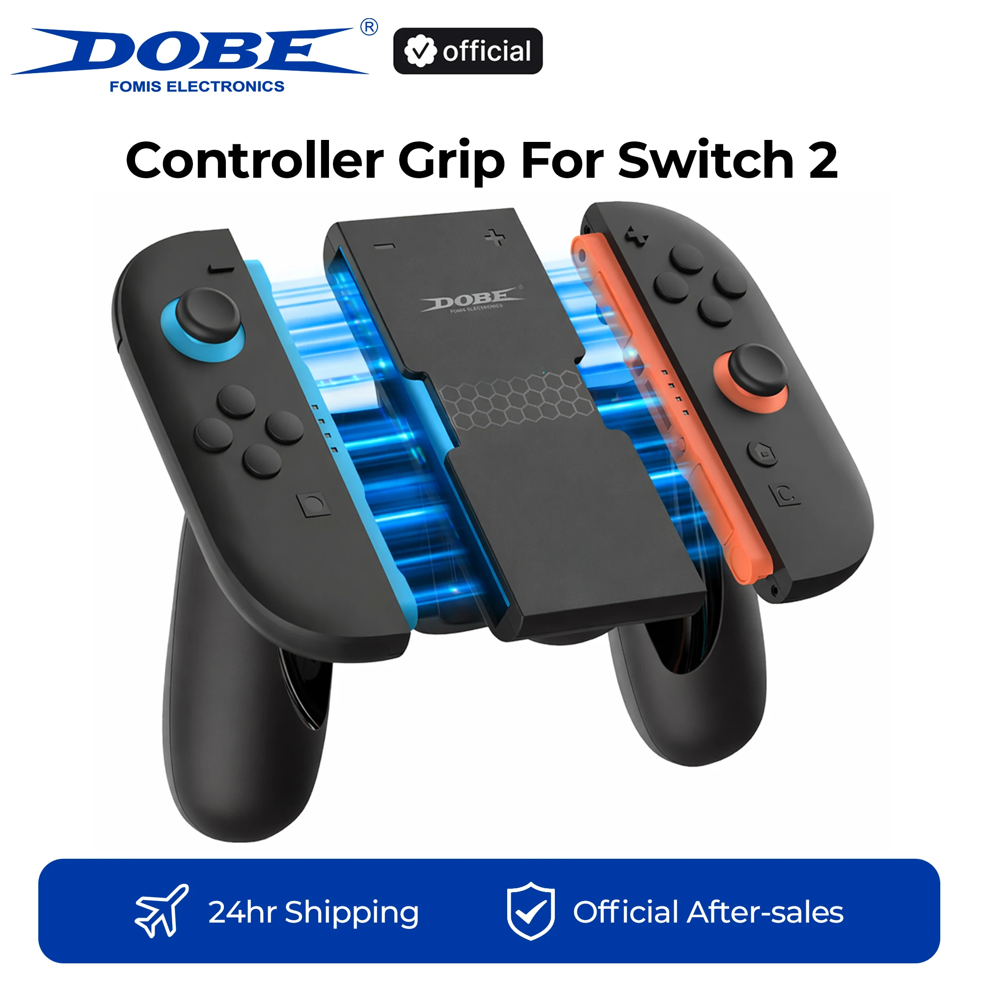 Agarre Ergonómico DOBE para Control de Switch 2 - Soporte Magnético para Control, Agarre para Gamepad, Soporte para Joypad, para Accesorios de Switch 2