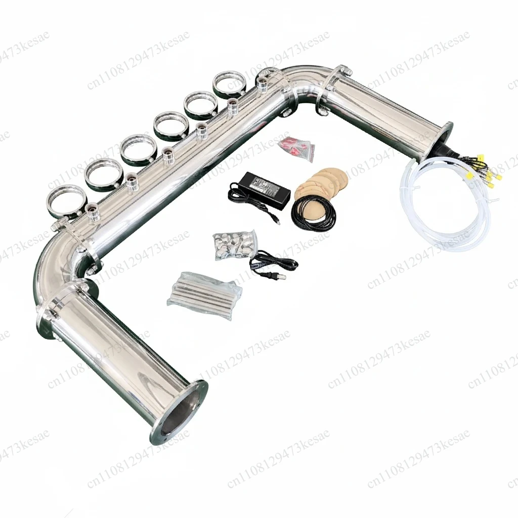 Stainless Steel 6 Tap Beer Tower Carlsberg U Tower 102mm Draft Beer Dispenser Equipment