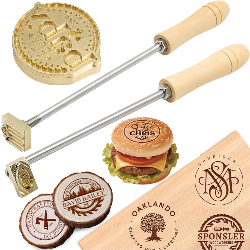 Leather Stamp Set - Set Stempel Besi Pemanas M8 untuk
