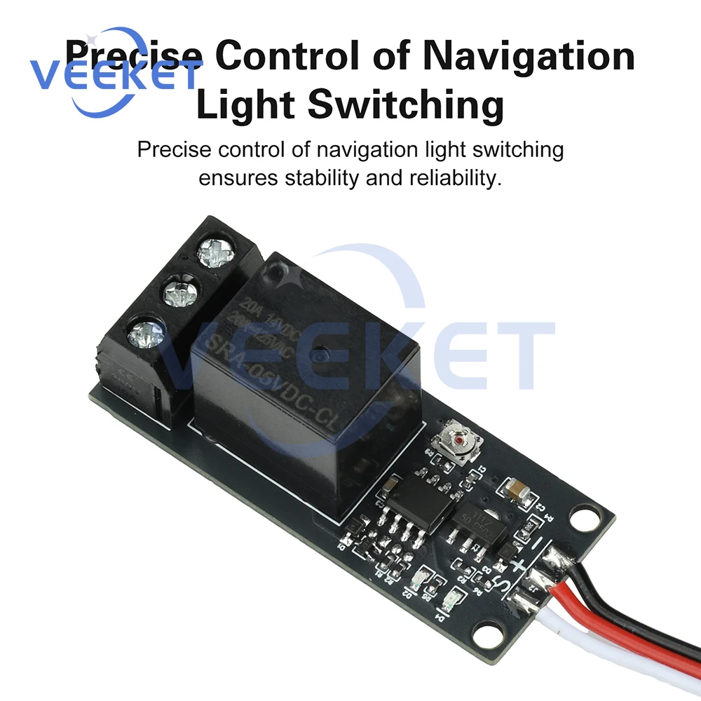 

PWM Controller RC Model Switch 5-18V Adjustable Delay Navigation Light Control for Aircraft Car Boat