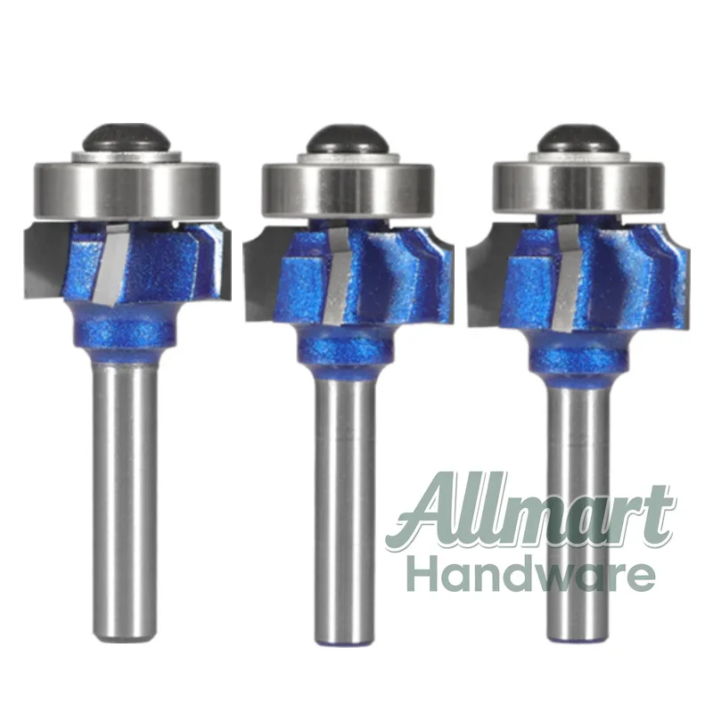 

Фреза для обработки кромки с 4 зубьями, профессиональная, для снятия фаски и придания закругления, синяя, для кромкооблицовочных станков