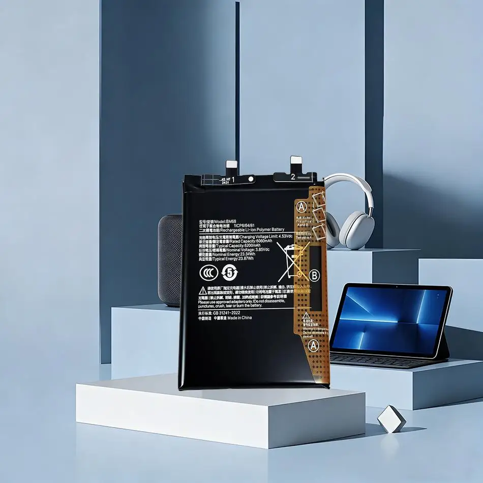 

Надежная аккумуляторная батарея BM68 6200 мАч премиум-класса для мобильного телефона Xiaomi Redmi Note 14 Pro Plus Note14 Pro+ 5G