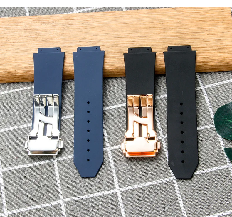 13x20 16x21 16x23 19x26mm für Hublot Big Bang Classic Fusion Uhrenarmband Gummiband Herren Damen Armband Ersatzzubehör – Detail 9