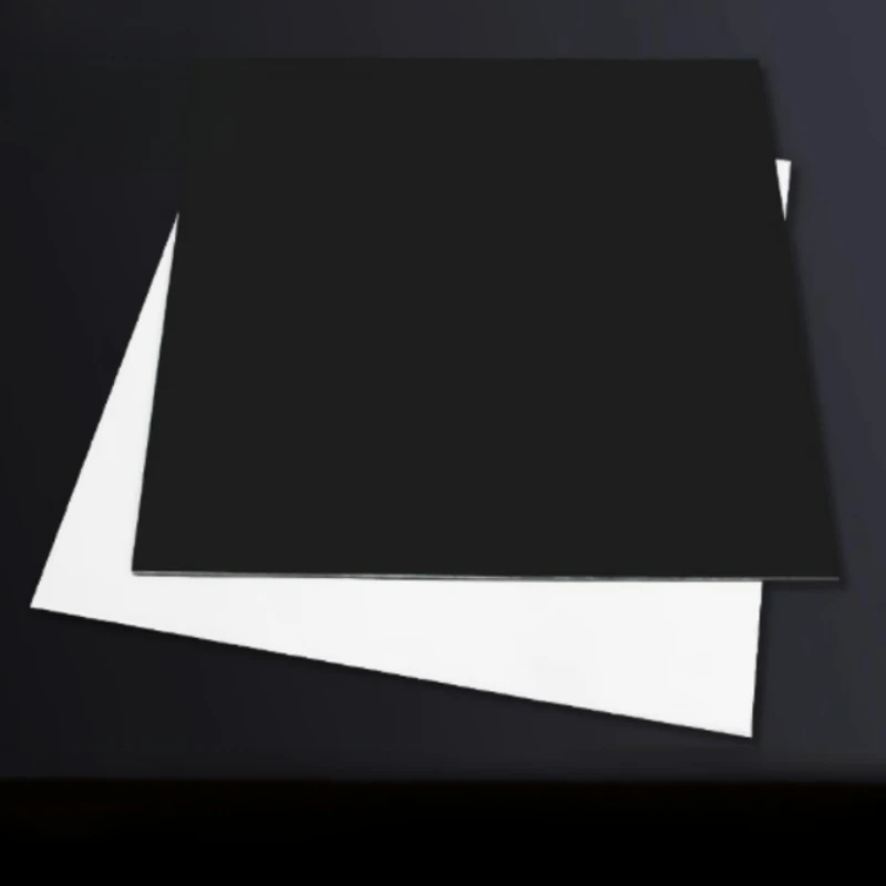 PVC Plastic Sheet Hard Rigid Board White Black Plastic Sheet Model Making Material Handmade Pad Panel Plate Thickness 0.2-5mm