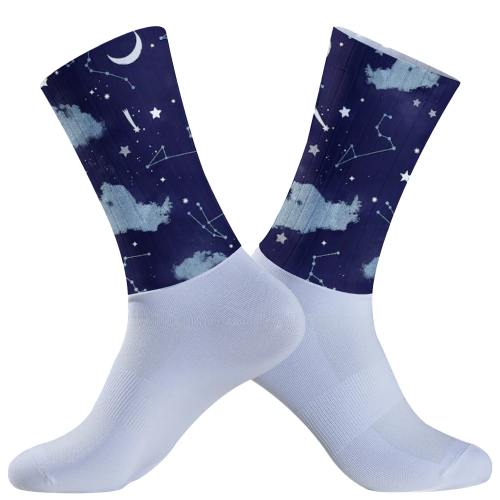 Chaussettes de sport en maille pour hommes et femmes, chaussettes d'équitation, chaussettes de compétition professionnelle, chaussettes de cyclisme, chaussettes de course de badminton, chaussettes de basket-ball