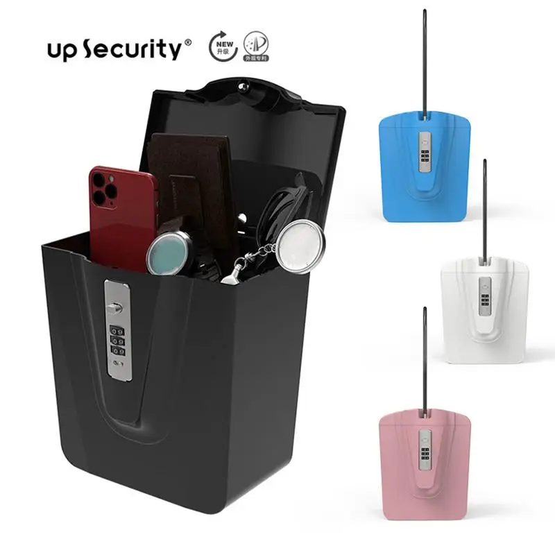 Travel Lock Box Lightweight Security Case For Travel Multifunctional Key Lock Box Portable Combination Lockbox For Camping