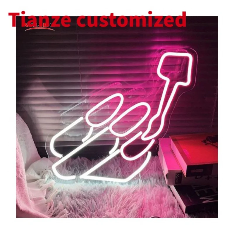 

(customized)Customize Happy Birthday Neon Light Wall DecorDesign Rhythm Recognition Light Rgb Audio Led Letters custom Led