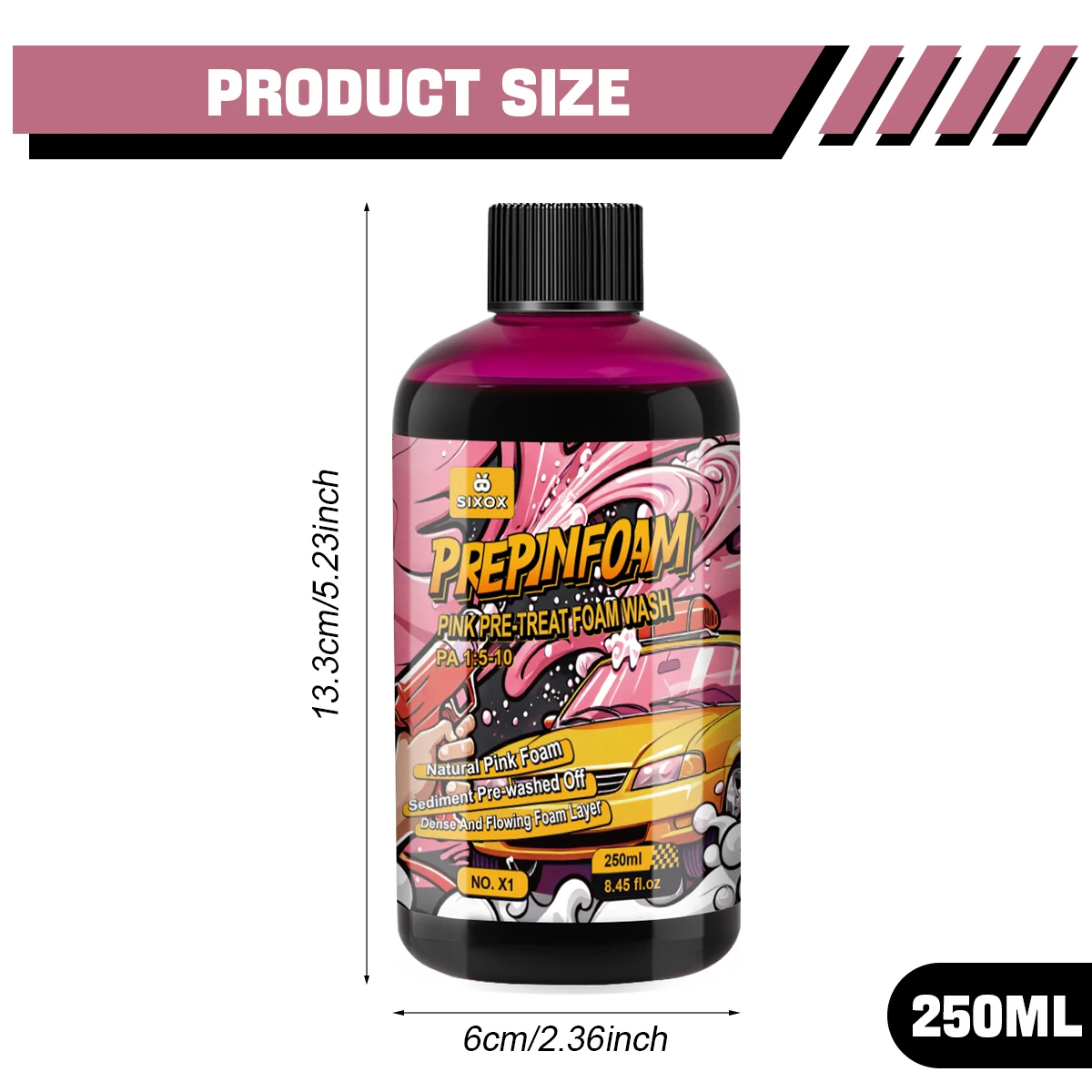 Roze Magic Foam Car Wash Shampoo Auto Hoge Concentratie Sediment Voorgewassen Wasstraat Auto Wassen Zeep Super Foam Cleaner X1 ﻿