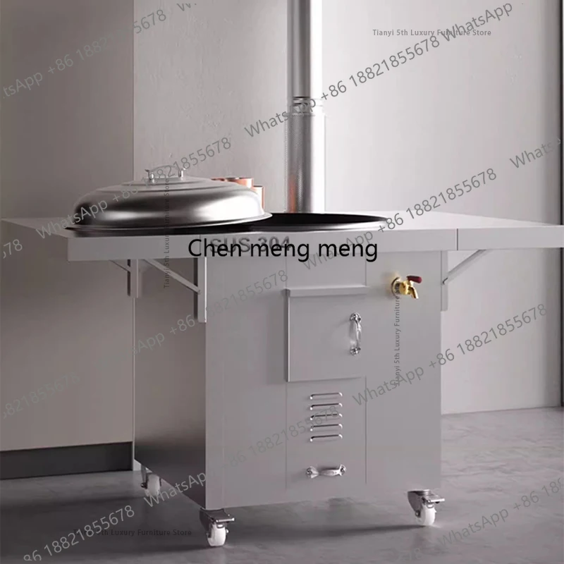 Stainless Steel Village Heating Stoves Heating Rural Cooking Stainless Steel Patio Heaters Ovens Kitchen Garden Varmefyring