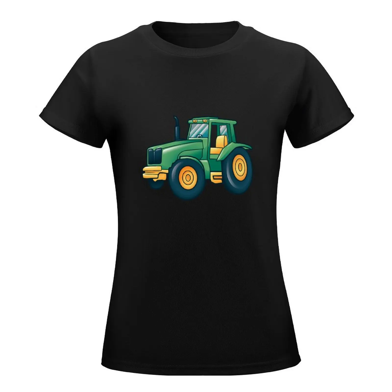 tractor T-Shirt aesthetic clothes anime clothes oversized korean Women's clothes