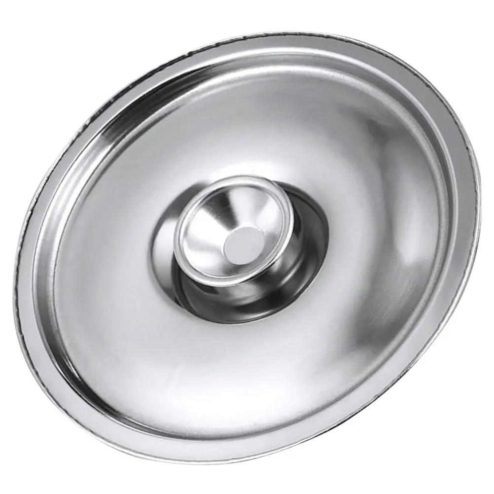 

Metal Oil Pot Cover 26cm Flavor Cup with Condiment Jar Reusable Seasoning Lid Spill Proof Kitchen Supplies Pan Covers