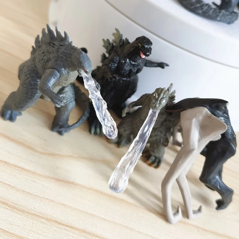 New 8pcs Godzilla Figurine Models Mini Versions Micro Landscape Dolls Battle Royale Desktop Ornaments Holiday Gifts - view 5