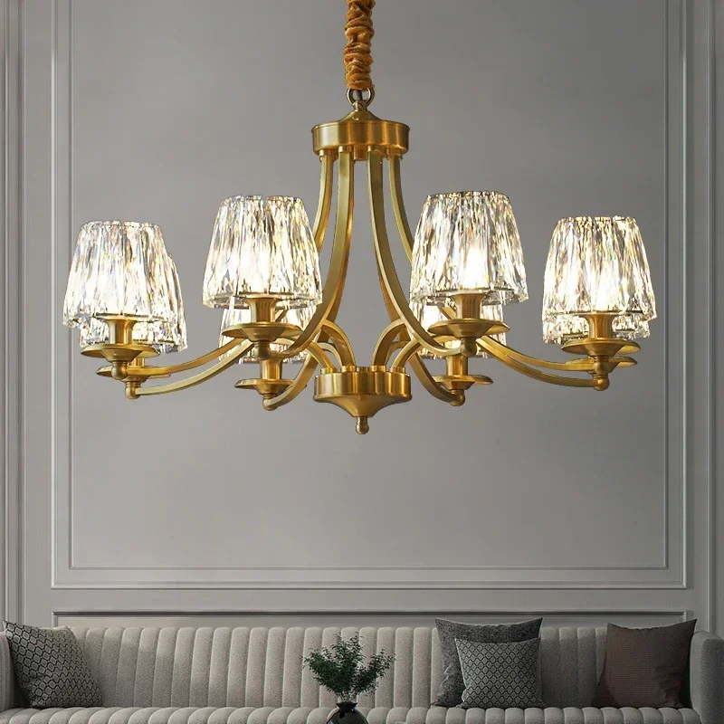 

Стиль гостиной современная комната K9 хрустальная люстра роскошная спальня светодиодная круглая кольцевая лампа