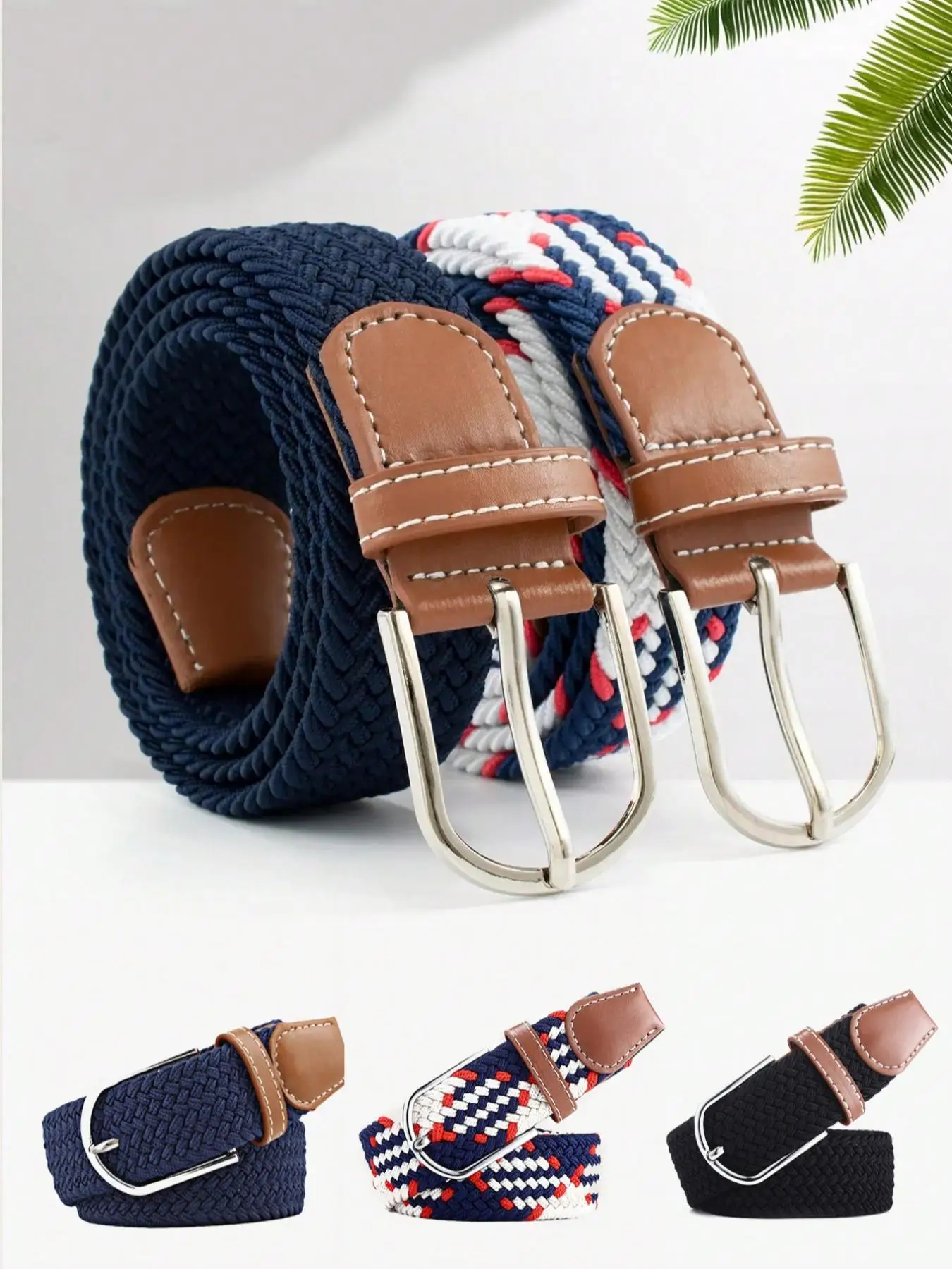 

Женский цельный эластичный тканый ремень, подходит для гольфа и деловой повседневной одежды, с дизайном без отверстий, универсальный аксессуар, подходящий для школы и повседневного использования.