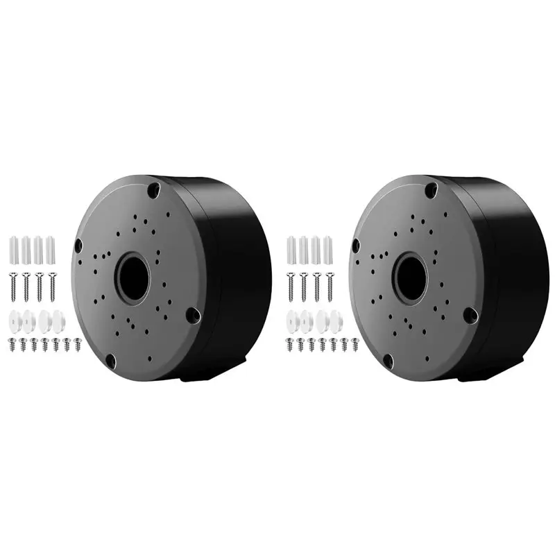 Stable Performance-2X Camera Junction Box Cable Deep Base For Dome/IP Camera Waterproof Mount Bracket Surveillance Dome Brackets