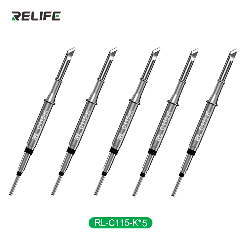 RELIFE Ferro De Solda Universal Dica, Cabeça De Substituição, Repair Estação De Solda, Soldagem, JBC, GVM, RL-C115, I, IS, K