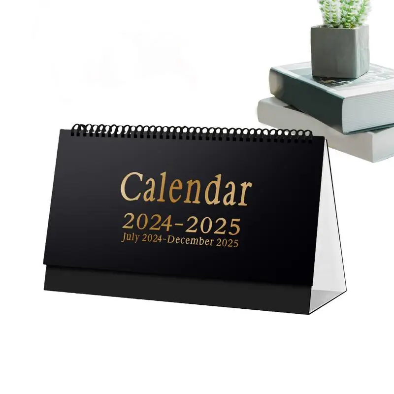 

Desk Calendar 2024-2025 18-Month Reminder Planning Calendar Desktop Free-Standing Calendar For Study Room Meeting Room College