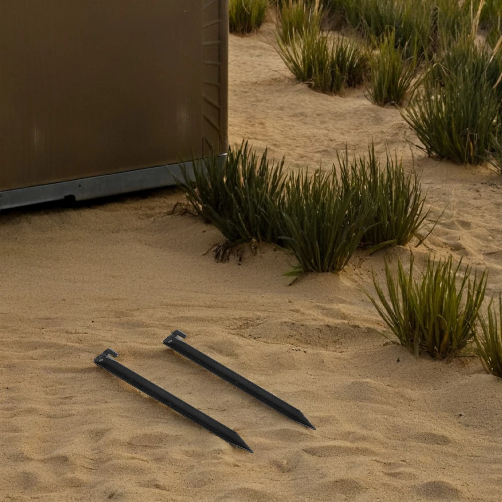 

12 pcs Tent Pegs Heavy Duty Ground Stakes Tent Pegs Heavy Duty Camping Plastic Beach Sand Spikes Picnic Mat Accessories