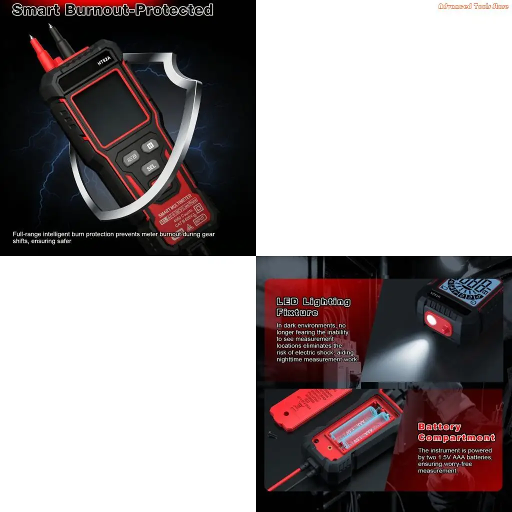 Intelligent Digital Multimeter Includes Auto Shut Off To Save Battery Power W91B