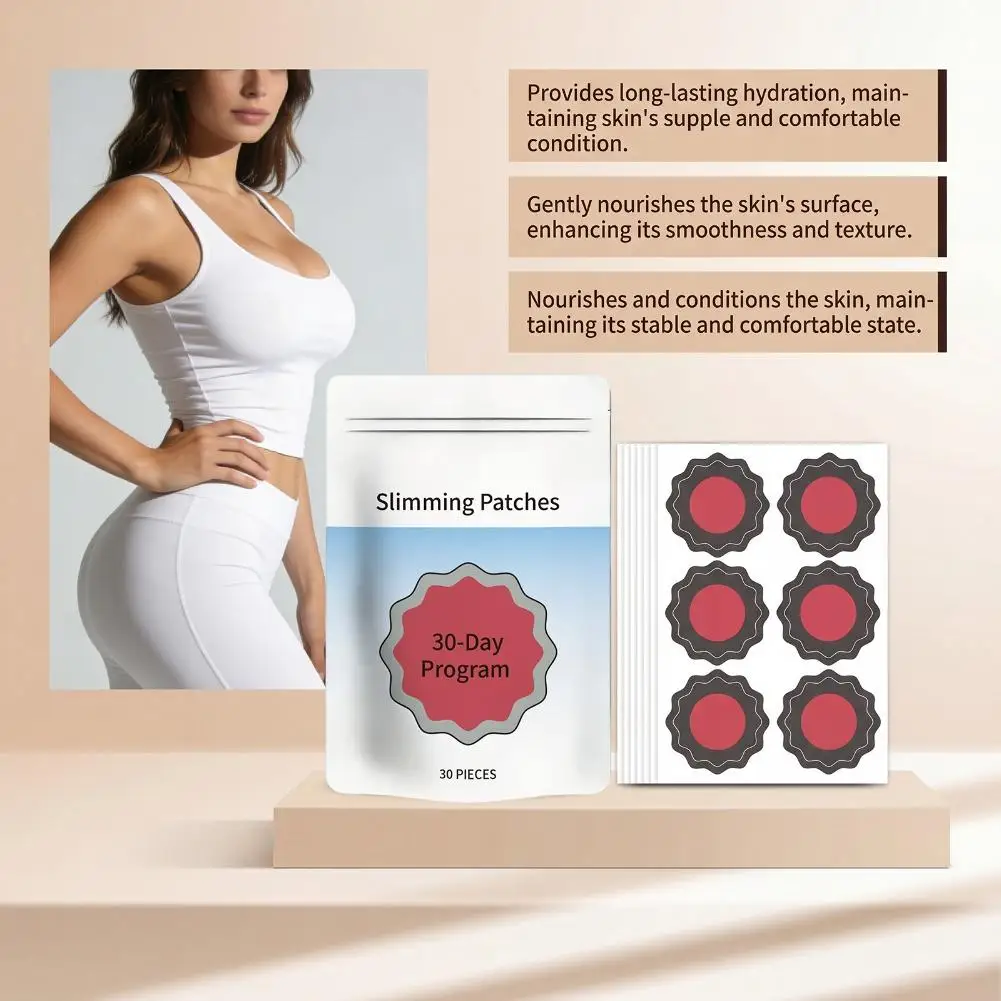 30-Day Detox Slimming Patches Herbal Abdomen Fat Burning Stickers For Weight Loss Moisturizing Natural Slimming Belly Patches