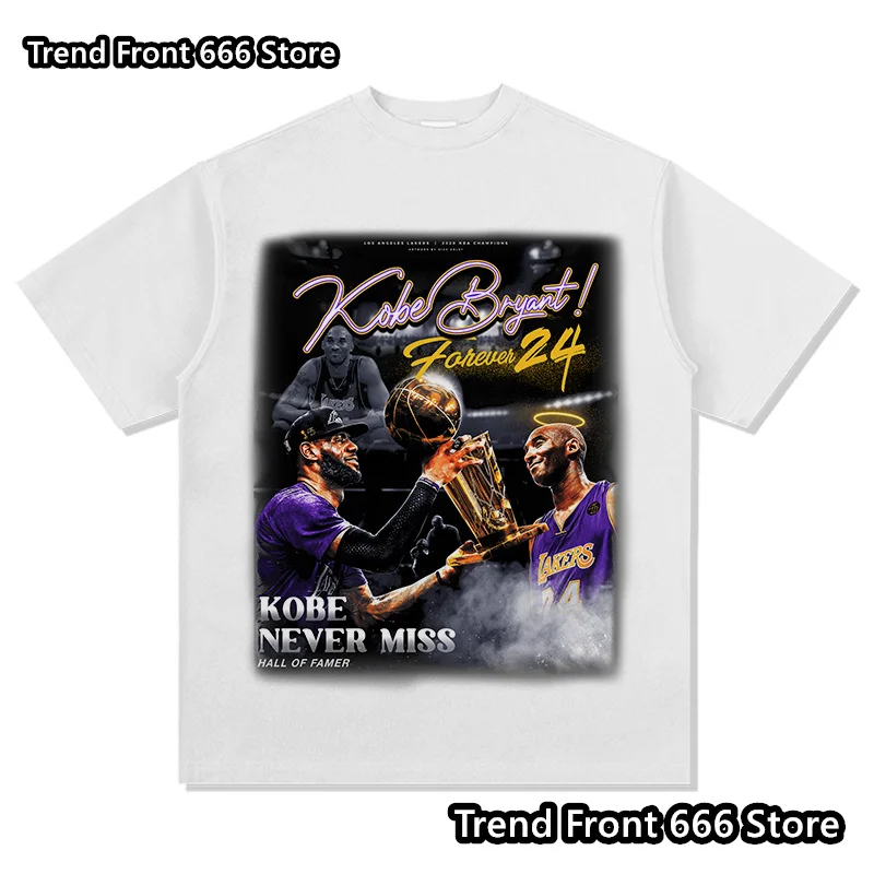 

Хлопковая футболка Lakers с рисунком Кобе Джеймс, Детская баскетбольная футболка размера, повседневные топы с коротким рукавом для мальчиков и мужчин