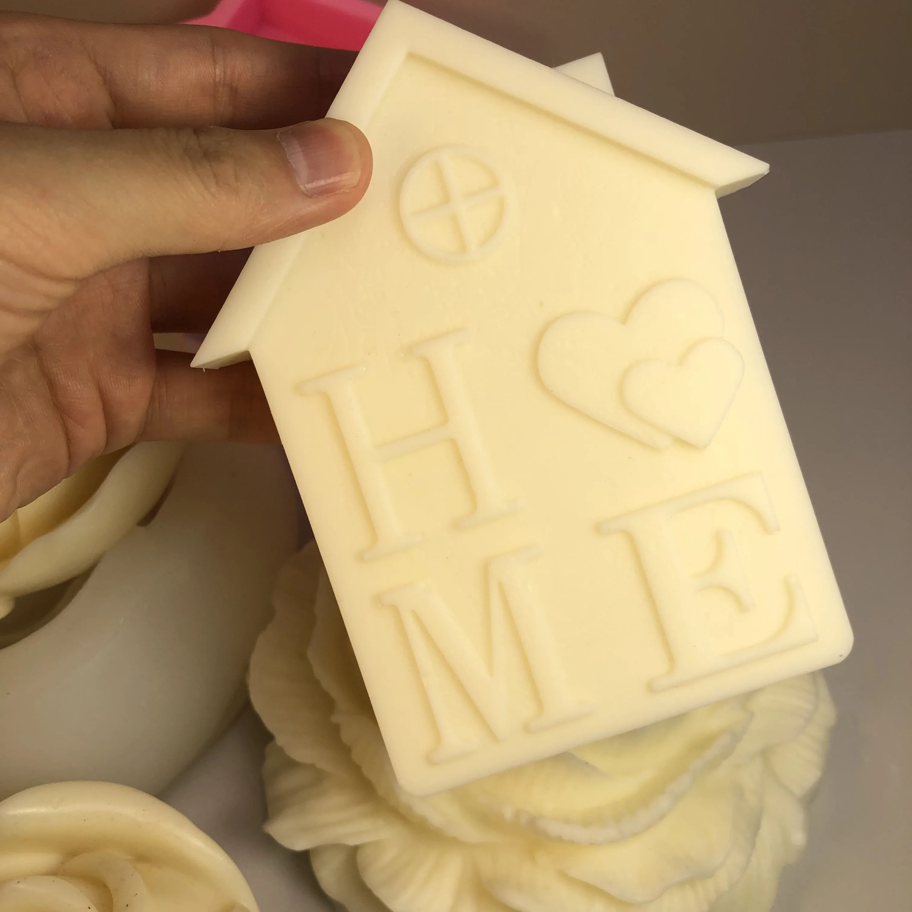 Large DIY Home House Candle Silicone Mold Love House Shape Cake Chocolate Silicone Mold Aromatherapy Candle Mold Home Decoration