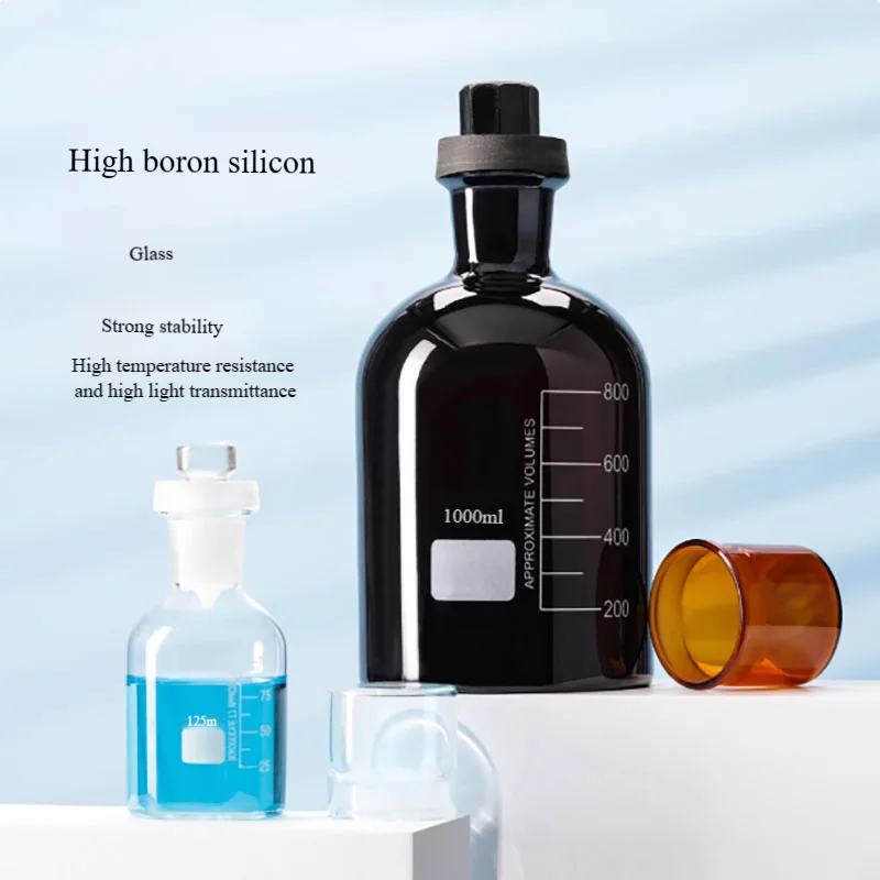 Dissolved oxygen bottle sewage bottle water sample bottle high borosilicate glass bottle sealed bottle with scale